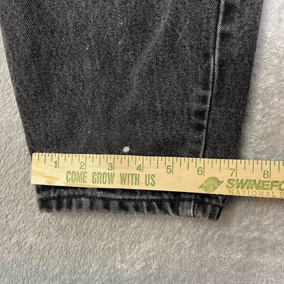 Vtg Levi's 922 Tapered Fit Leg 22 Short Black Orange Tab Jeans Baggy‎ Outdoorsy - Picture 9 of 16